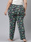 Women Printed Blacks Woven Viscose Lounge Pants