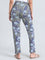 Blue Cotton Knit Printed Lounge Pants