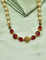 Designer Pearls and Red Beads Mala