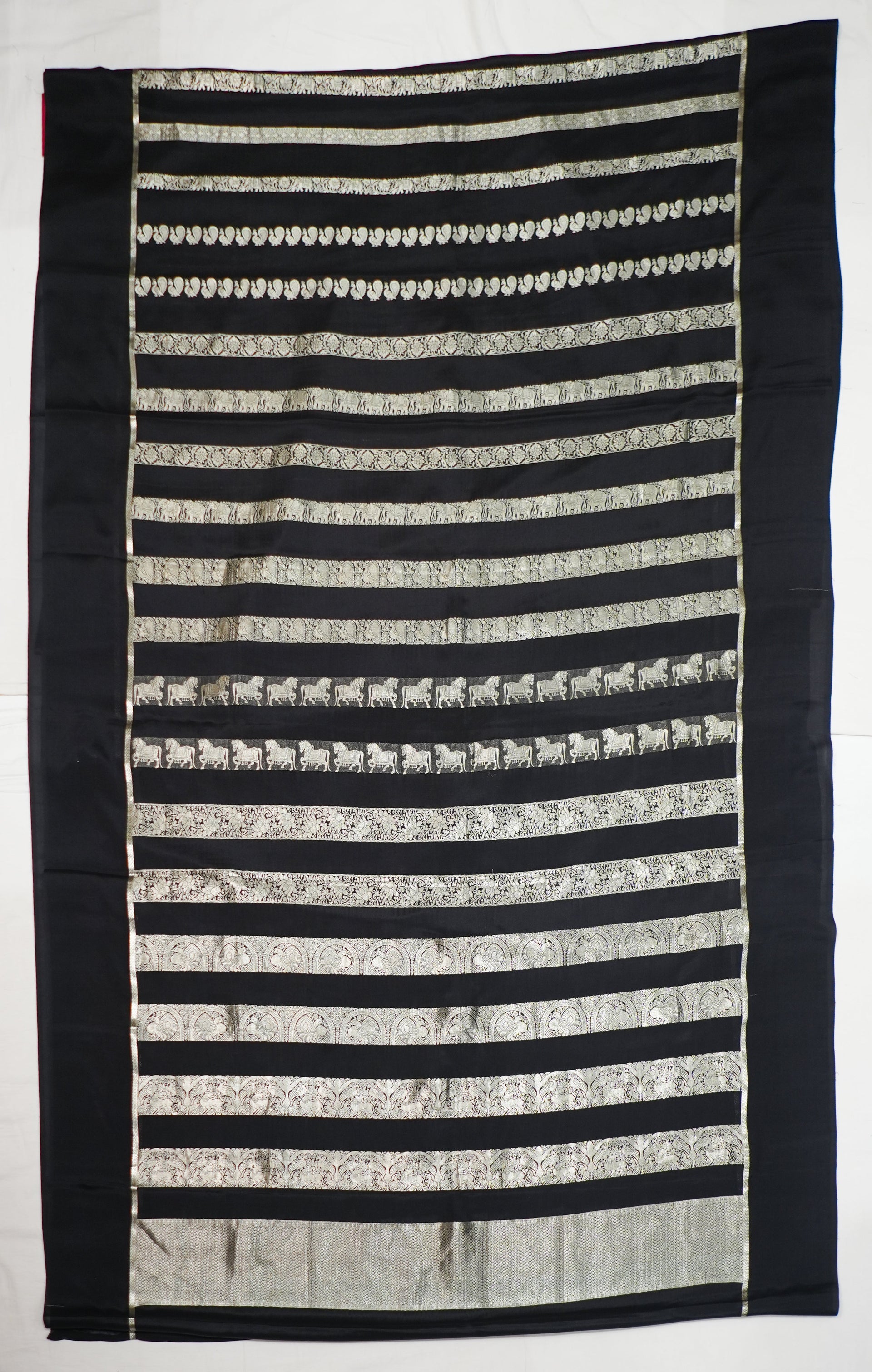Black Banaras Silk Zari And Handwoven Saree