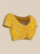 Lemon Silk Saree With Stone Work Readymade Blouse