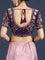 Lilac Tissue Weaved Saree With Stone Work Readymade Blouse