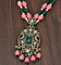 Designer Victorian Tulips Beads Chain Pendant