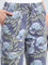 Blue Cotton Knit Printed Lounge Pants