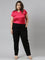 Women Solid Black Chinos Trousers