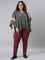 Women Solid Maroon Mid Rise Ultra Warm Jeggings