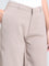 Light Chocolate Crepe Wide Trouser