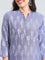 Cotton Ikat Print Straight Kurta