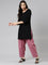 Women Solid Light Wine Cotton Salwar