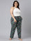 Women Printed Blacks Woven Viscose Lounge Pants