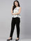 Women Solid Black Comfort Fit Cotton Pants