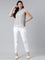 Women White Chinos Trousers