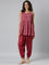 Women Solid Cherry Viscose Harem Pants