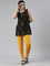 Bright Mustard Cotton Stretch Ankle Length Leggings