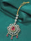 Designer Zirconia Ruby Radiance Maang Tikka