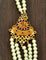 Multi-Line Pearl Beads Mala with Kempu Side Lockets