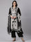 Black Georgette Printed Three Piece Set