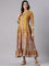 Mustard Muslin Long Anarkali Gown