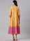 Mustard Silk Long Anarkali Kurta