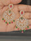 Designer Zirconia Halo Chandbali Earrings