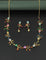 Designer Zirconia Garden Glow Multi-Stone Necklace Set