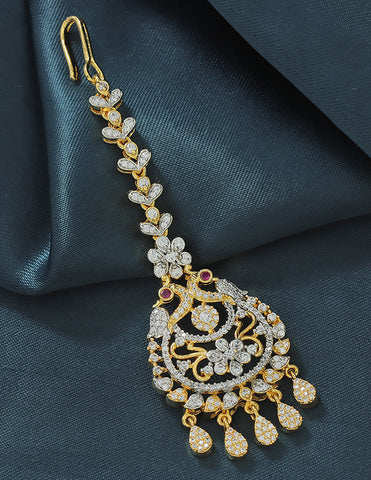 Designer Zirconia Maang Tikka