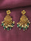 Designer Lakshmi Devi Emerald Matt Kempu Necklace Set