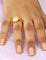 Designer Gold Polish 2 In 1 Fancy Finger Ring
