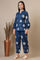 Blue Tie and Dye Shibori Pure Cotton Top and Pants Co-ord Set