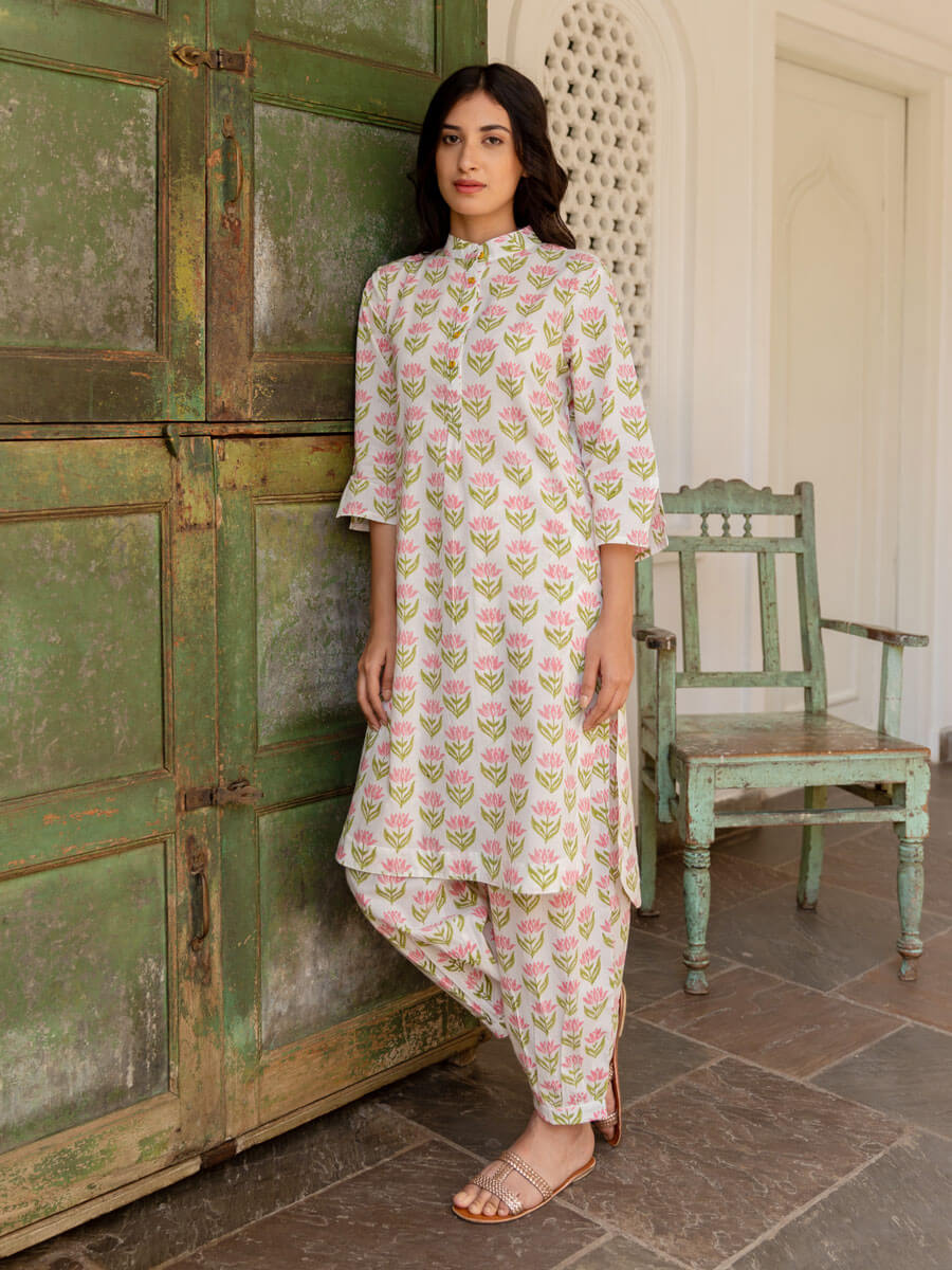 Amaira Block Printed Cotton Long Kurta