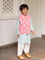 Set of 3 - Anant Organic Cotton Block Printed Long Kurta with Jacket