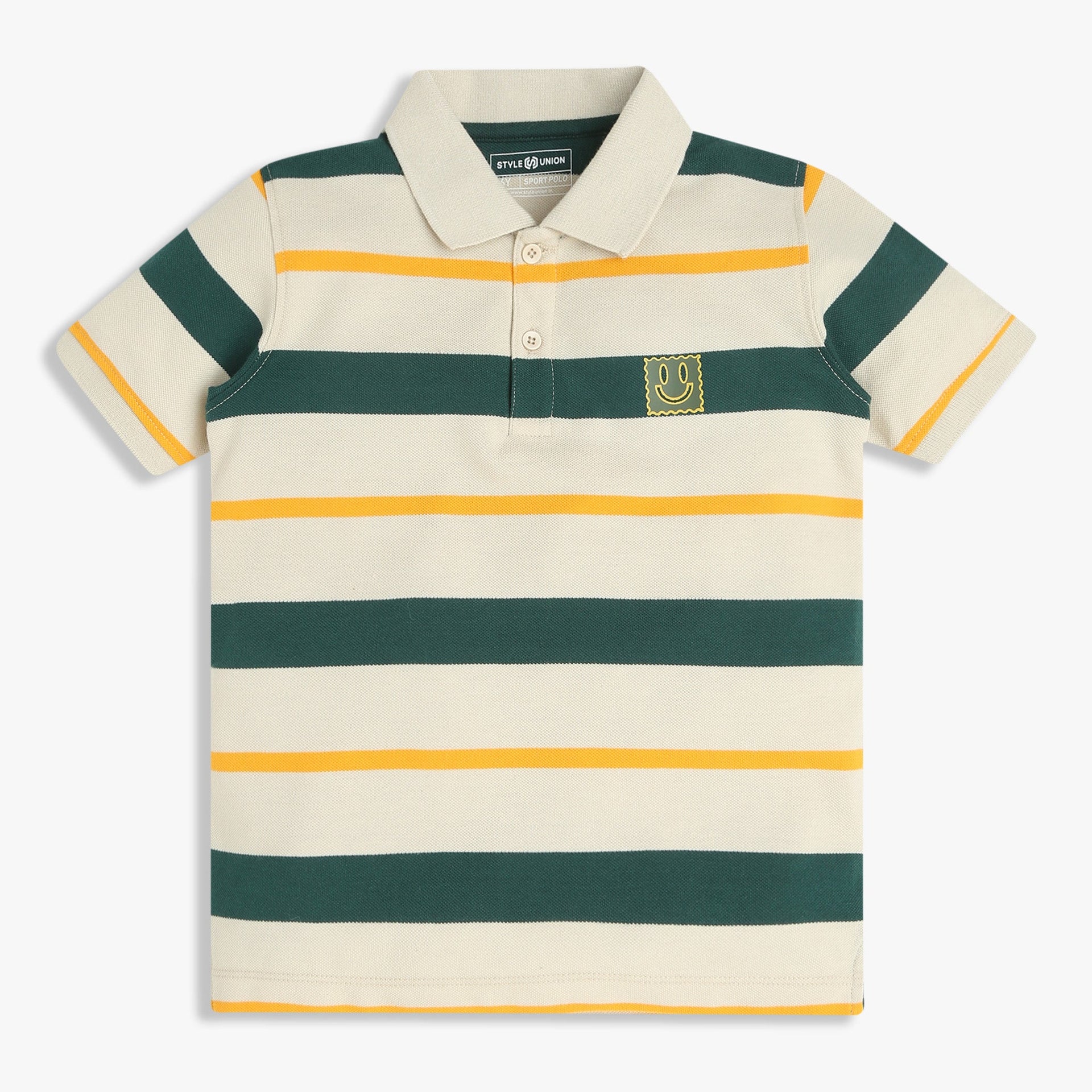 Boys Striped Sport Polo T-Shirt