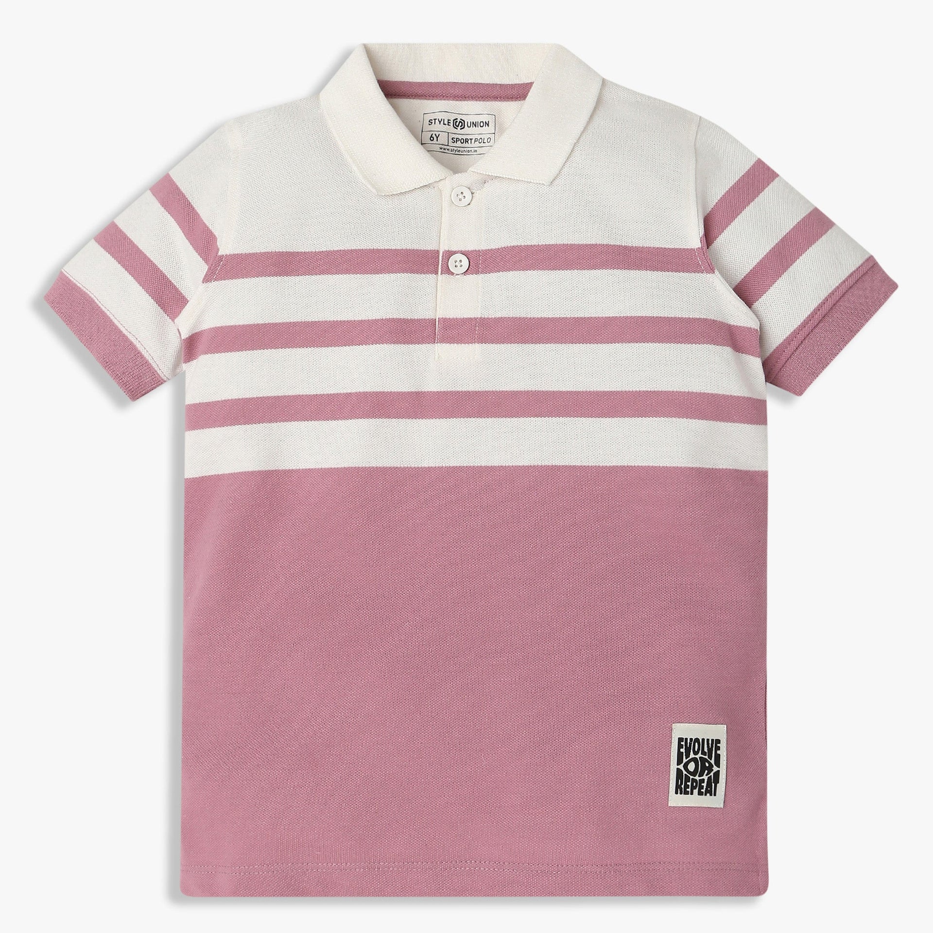 Boys Striped Polo T-shirt