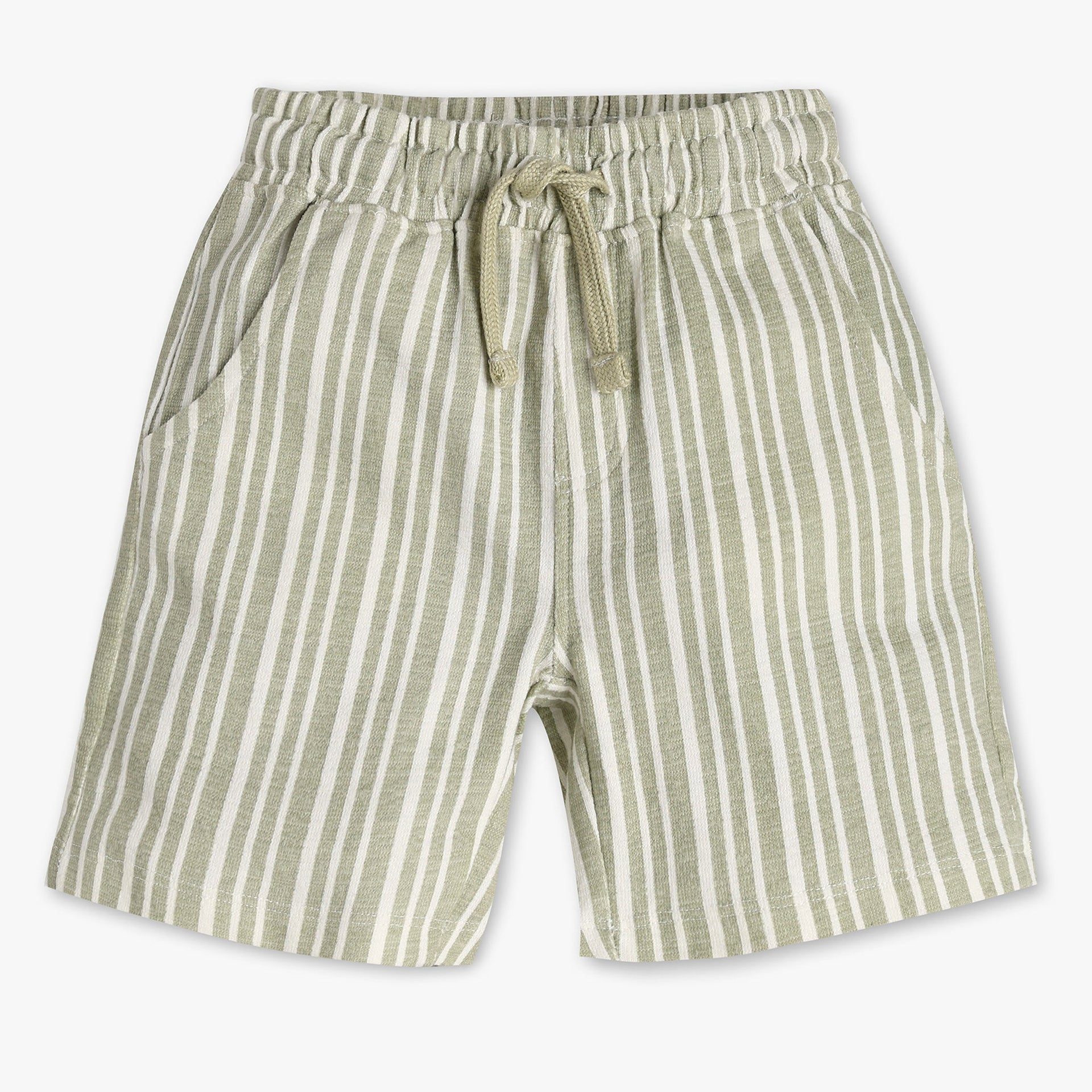 Boys Cotton Striped Shorts