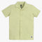 Boys Half Sleeve Solid Lapel Collar Shirt