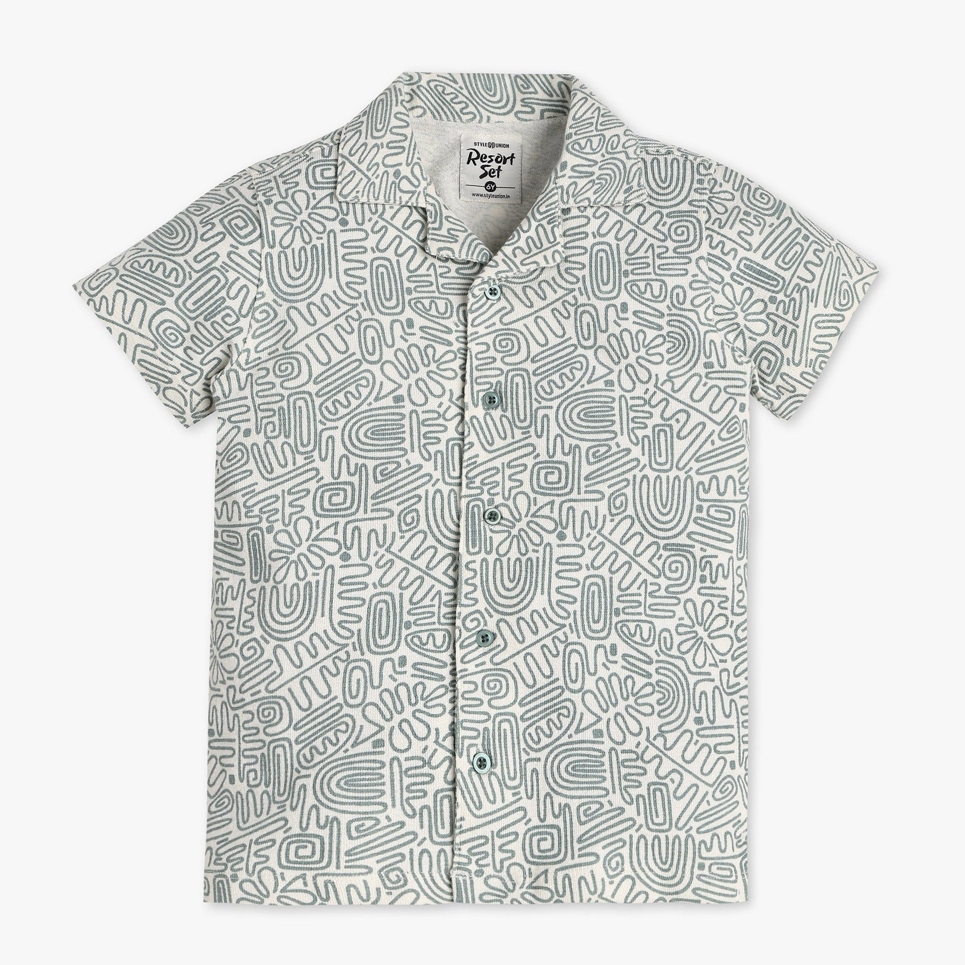 Boys Cotton Printed Shirt