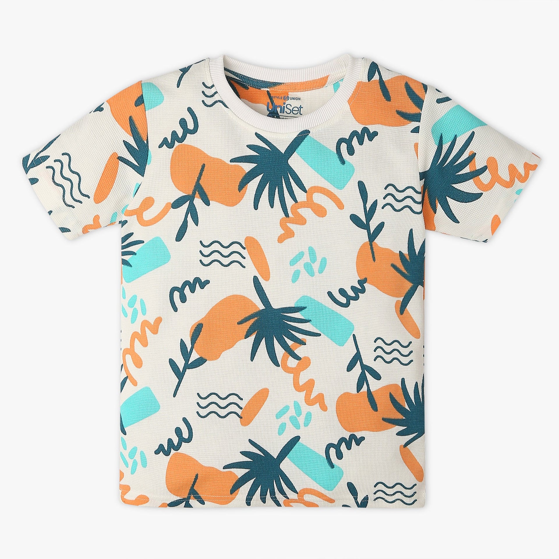 Boys All Over Print Crew Neck T-Shirt