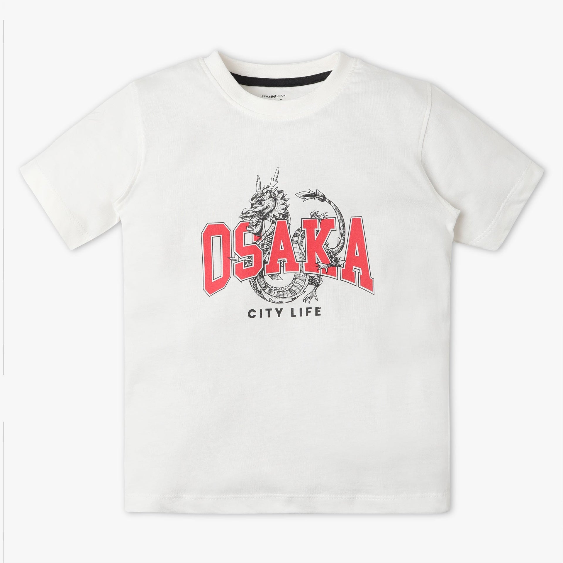 Boys Graphic Crew Neck Half Sleeve T-Shirt