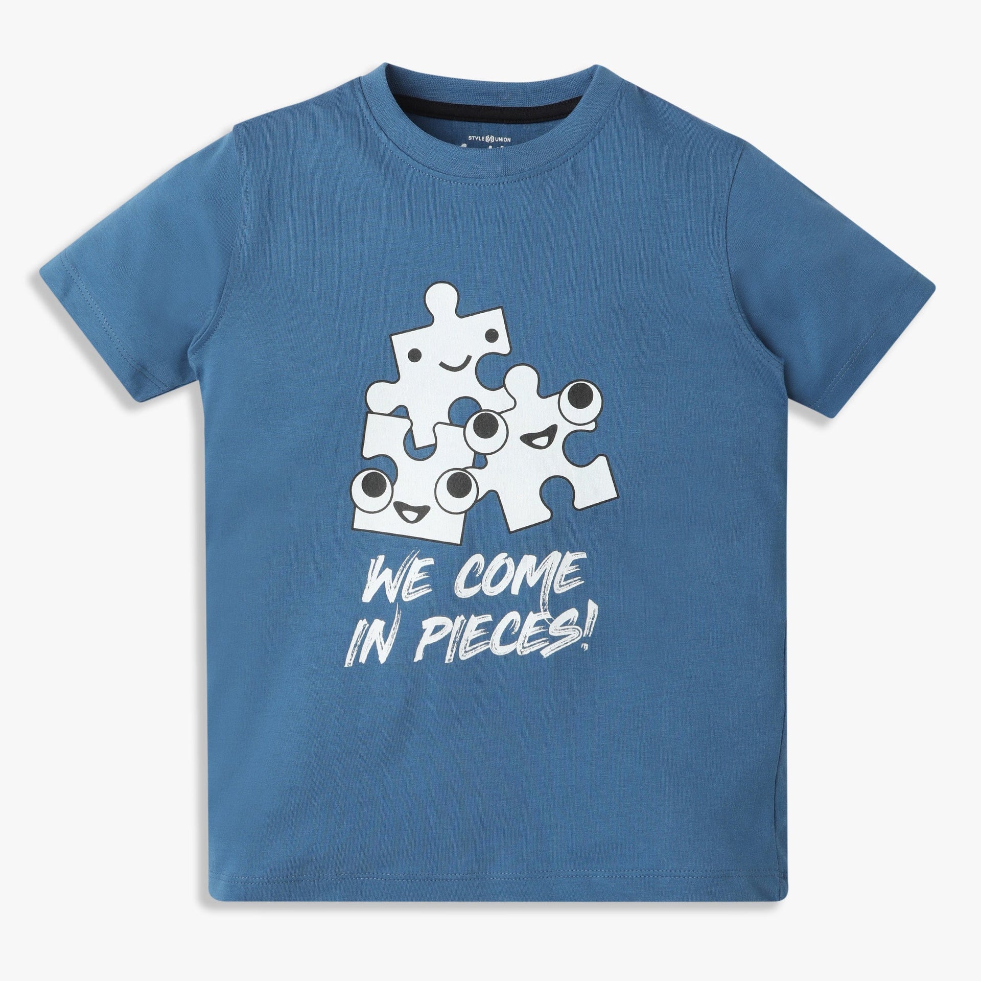 Boys Graphic Crew Neck Half Sleeve T-Shirt