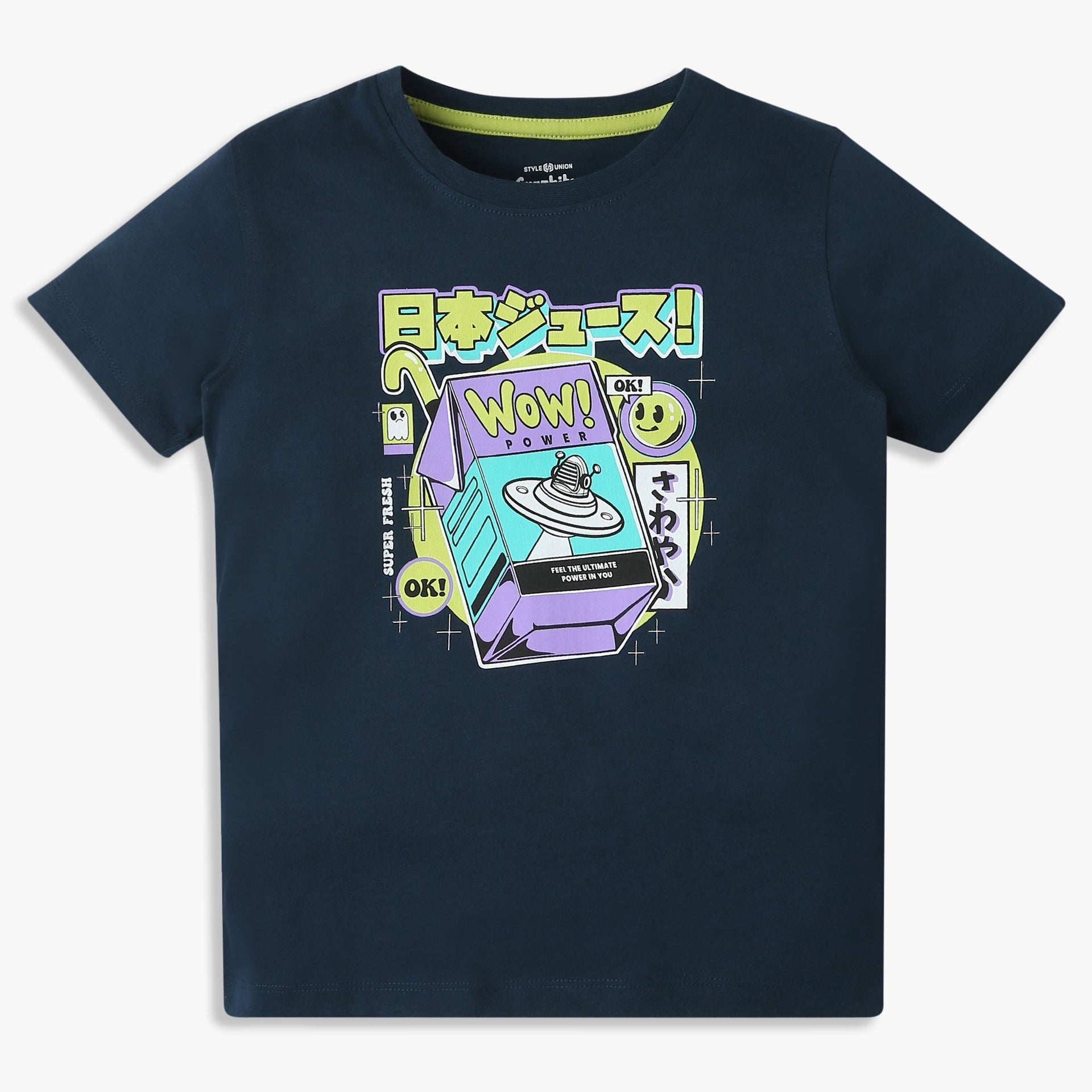 Boys Graphic Crew Neck Half Sleeve T-Shirt