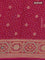 Banarasi georgette saree pink with bandhani prints & mina weaves