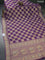 Banarasi georgette saree purple with bandhani prints & mina weaves