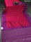 Chiniya silk saree pink and purple with allover bandhani prints & zari weaves and zari woven border