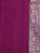 Chiniya silk saree mauve pink and wine shade with allover zari weaves and zari woven border