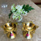 Brass Diya, Brass Panch Batti Diya, Deepam, Oil Lamp (Dia - 3 Inches)