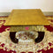 Brass Pooja Chowki, Brass Sheet Bajot For Puja, Brass Work Wooden Chowki.