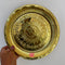 Brass Puja Plate, Pooja ki thali Nakshee Om Design embosed Pooja Plate (Dia 8 Inches)