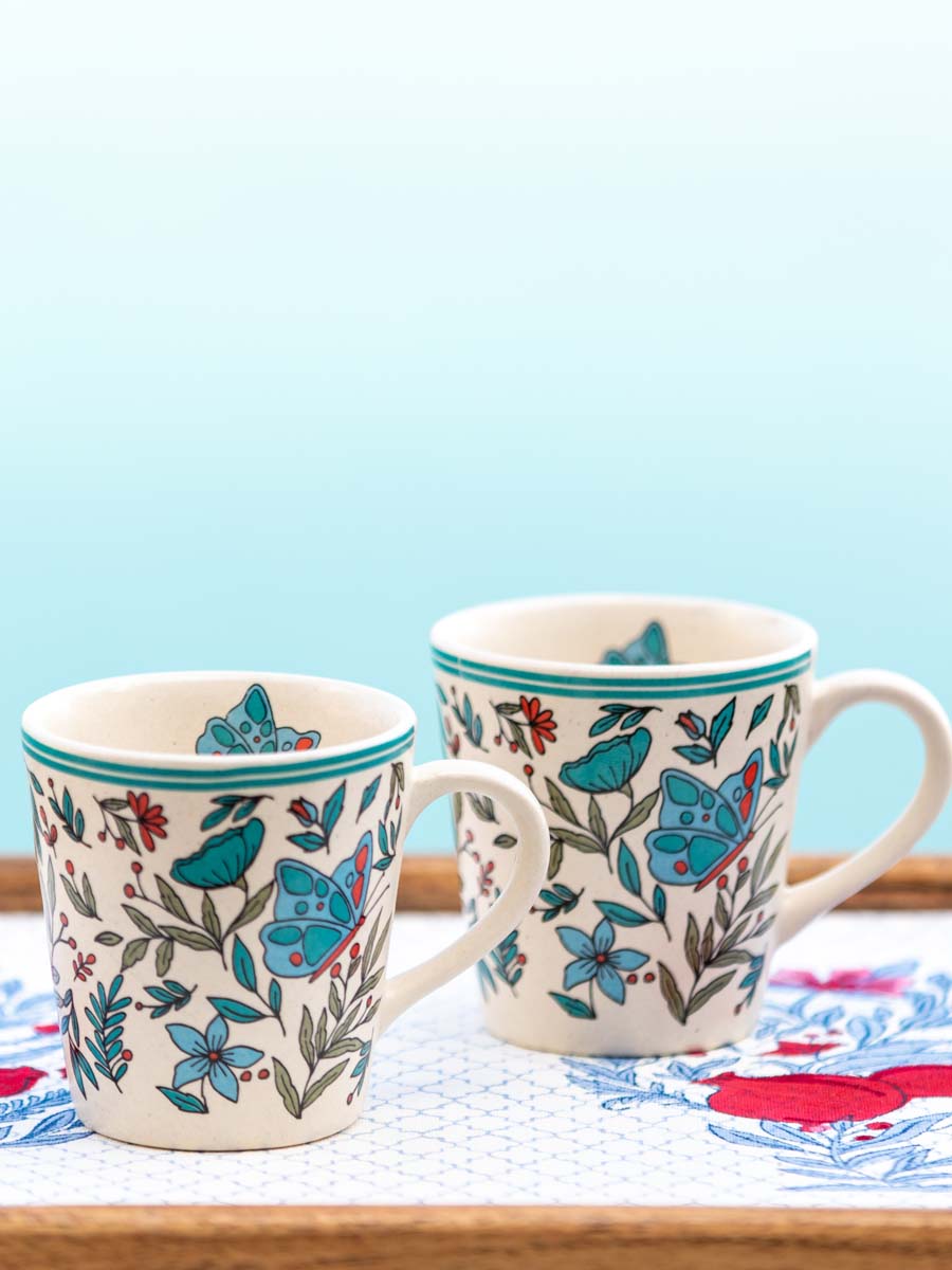 Butterfly Garden Ceramic Coffee Mug