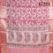 Banarasi kora saree maroon shade with allover ikat weaves and long zari woven border