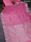 Pure kanchipuram silk saree pink with silver zari woven buttas and silver zari woven border